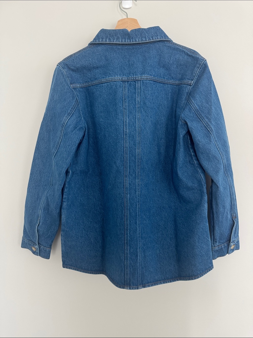NWT Sezane Classic WILL Blue Denim Jacket - Picture 5 of 11